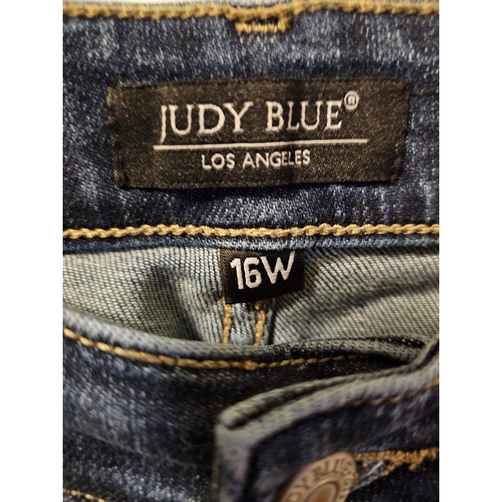 Judy Blue Boyfriend Fit Jeans Blue Women's Size 16W - Picture 4 of 13